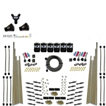 Picture of Nitrous Express 8 Cyl Dry Direct Port Three Stage 6 Solenoids Nitrous Kit 200-600HP w-o Bottle