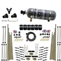 Picture of Nitrous Express 8 Cyl Dry Direct Port Three Stage 6 Solenoids Nitrous Kit 200-600HP w-Comp Bottle