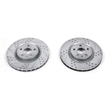 Picture of Power Stop 12-13 Buick Regal Front Evolution Drilled & Slotted Rotors - Pair