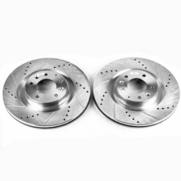 Picture of Power Stop 04-11 Mazda RX-8 Front Evolution Drilled & Slotted Rotors - Pair