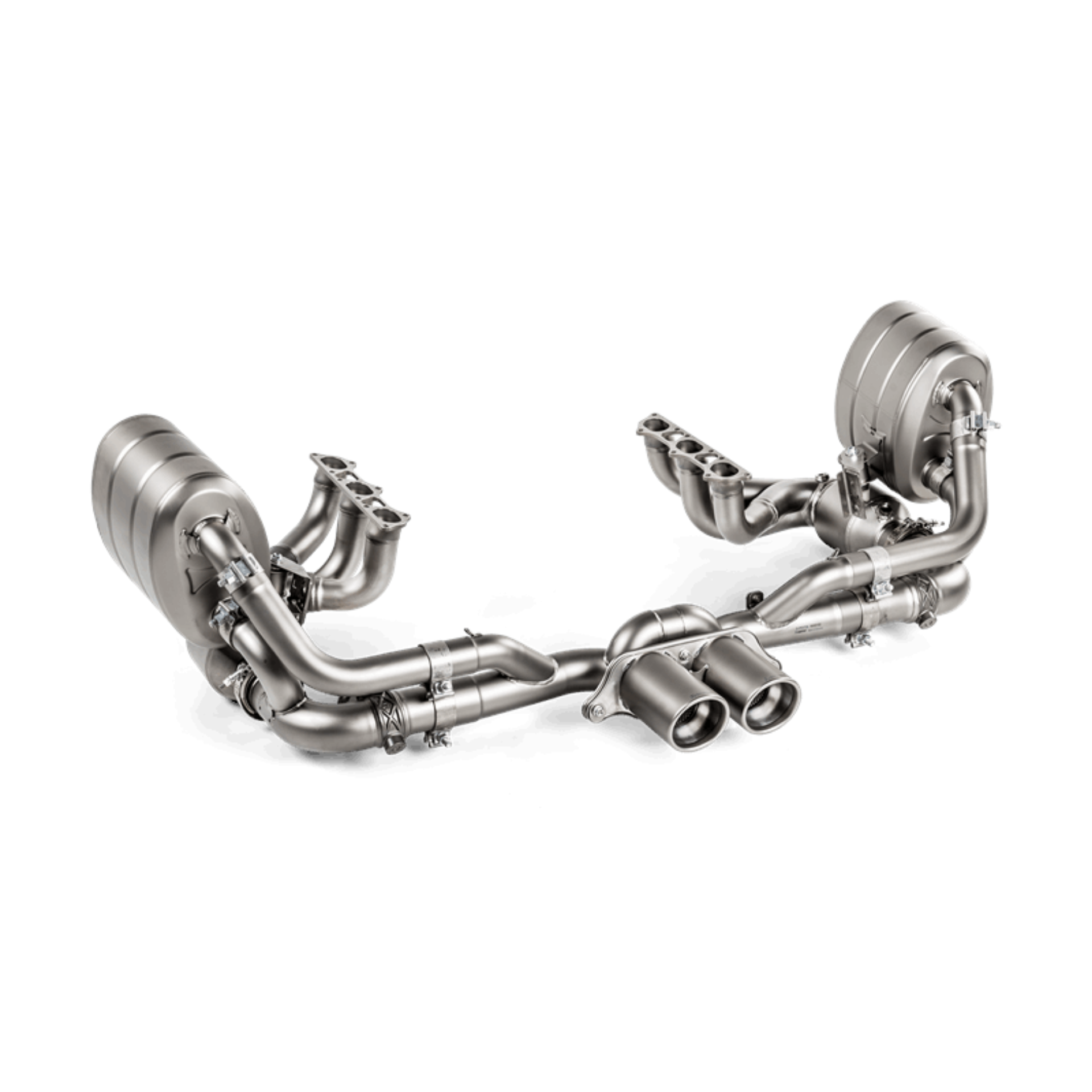 Picture of Akrapovic 2018 Porsche 911 GT3 991-2 Slip-On Race Line Titanium w-Header-Tail Pipes