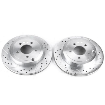 Picture of Power Stop 07-10 Ford Edge Rear Evolution Drilled & Slotted Rotors - Pair
