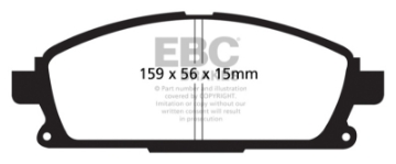 Picture of EBC 04-09 Nissan Quest 3-5 Greenstuff Front Brake Pads