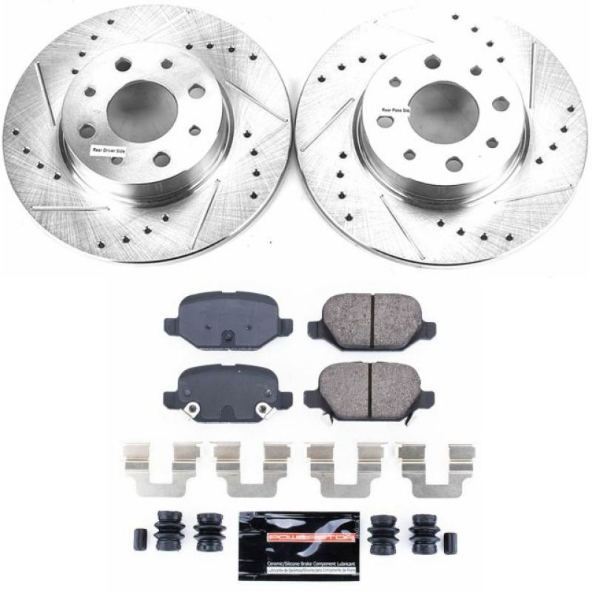 Picture of Power Stop 13-18 Fiat 500 Rear Z23 Evolution Sport Brake Kit