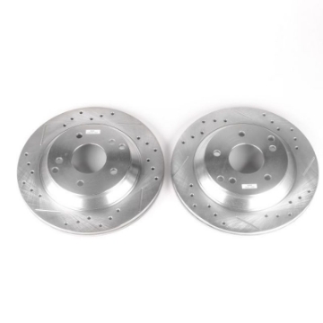 Picture of Power Stop 88-96 Chevrolet Corvette Rear Evolution Drilled & Slotted Rotors - Pair
