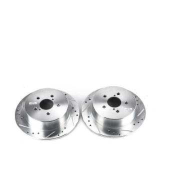 Picture of Power Stop 05-09 Subaru Legacy Rear Evolution Drilled & Slotted Rotors - Pair