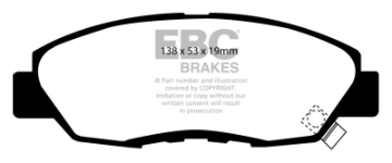 Picture of EBC 97 Acura CL 2-2 Ultimax2 Front Brake Pads