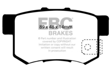 Picture of EBC 97 Acura CL 2-2 Ultimax2 Rear Brake Pads