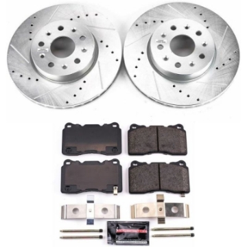 Picture of Power Stop 14-18 Cadillac CTS Front Z23 Evolution Sport Brake Kit