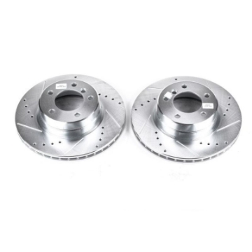 Picture of Power Stop 04-07 BMW 525i Front Evolution Drilled & Slotted Rotors - Pair