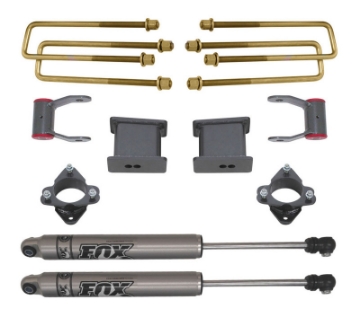 Picture of MaxTrac 16-18 GM C1500 2WD w-Stamped Steel-Alum- Susp- 4in Rear Lift Kit