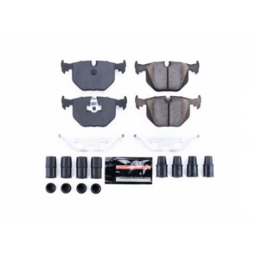 Picture of Power Stop 01-05 BMW 330Ci Rear Z23 Evolution Sport Brake Pads w-Hardware