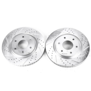 Picture of Power Stop 05-07 Infiniti QX56 Front Evolution Drilled & Slotted Rotors - Pair