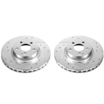 Picture of Power Stop 13-14 Mercedes-Benz C300 Front Evolution Drilled & Slotted Rotors - Pair