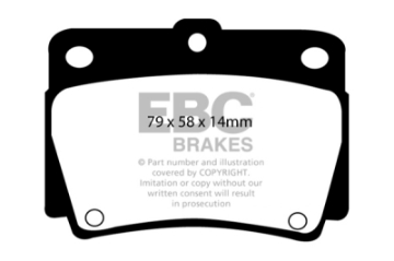 Picture of EBC 97-00 Mitsubishi Montero Sport 2-4 Ultimax2 Rear Brake Pads