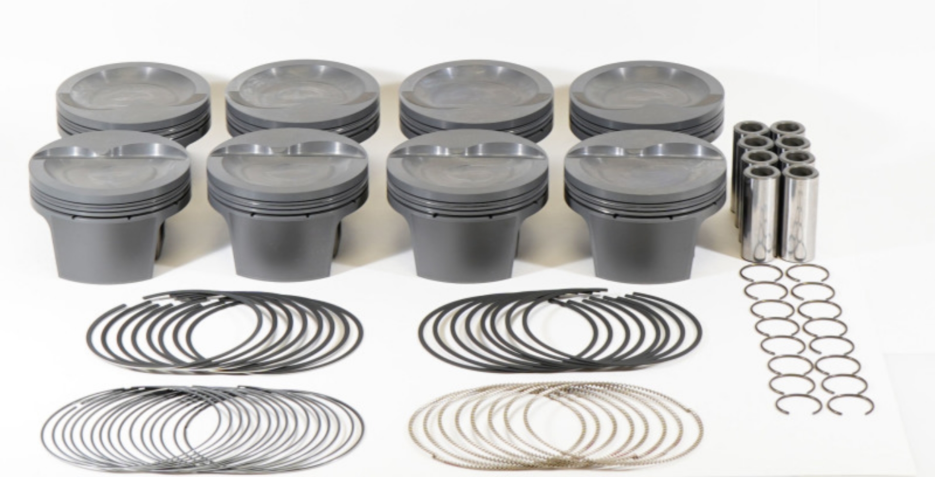 Picture of Mahle MS Piston Set SBF 427ci 4-125in Bore 4-000in Stroke 6-25in Rod -927 Pin -17cc 10-8 CR Set of 8