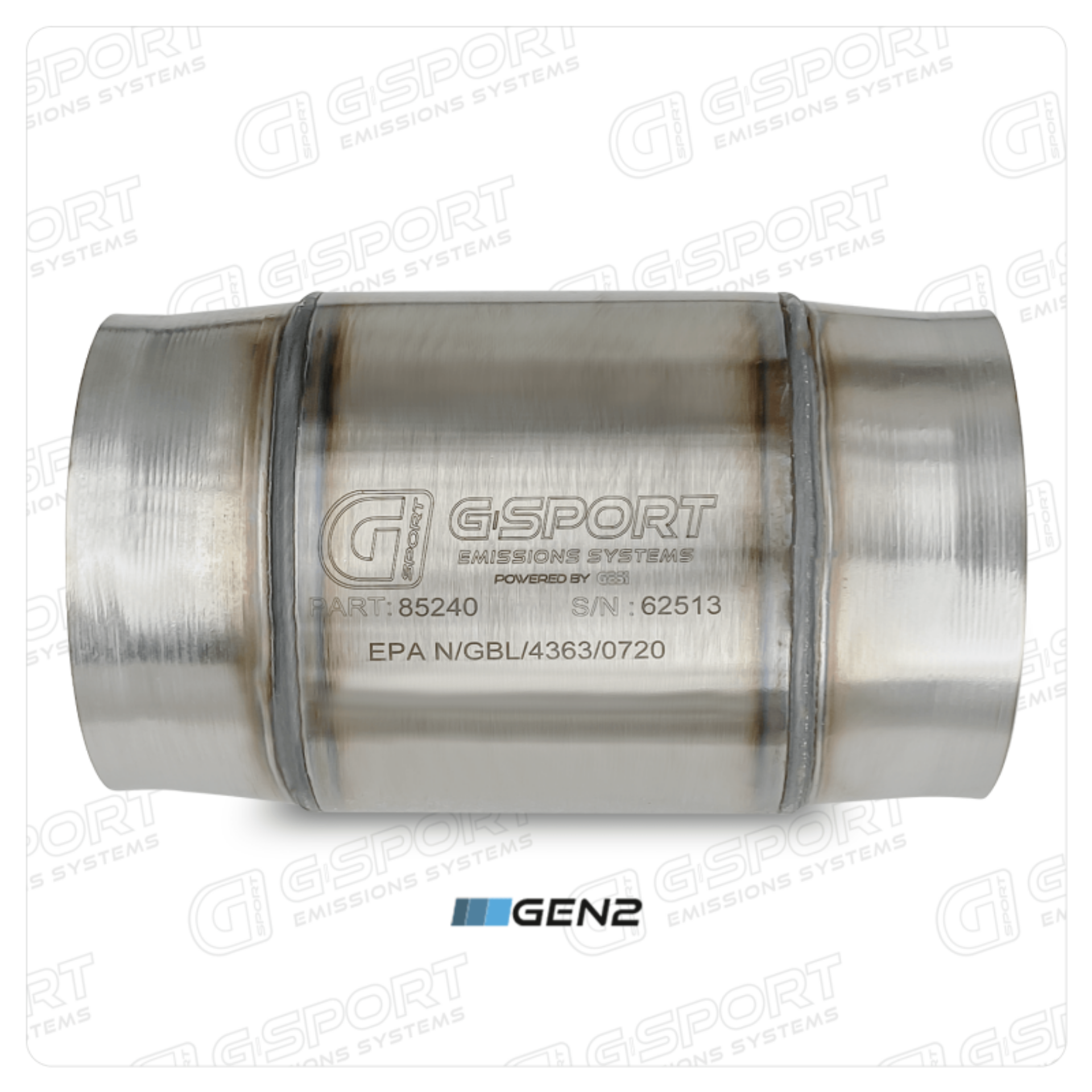 Picture of GESI G-Sport 400 CPSI GEN 2 EPA Compliant 4in Inlet-Out Catalytic Converter-4-5in x 4in 500-850HP