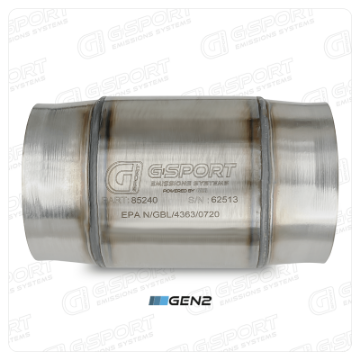 Picture of GESI G-Sport 400 CPSI GEN 2 EPA Compliant 4in Inlet-Out Catalytic Converter-4-5in x 4in 500-850HP
