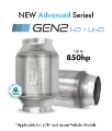Picture of GESI G-Sport 6PK 400 CPSI EPA Compliant 3in Inlet-Outlet GEN2 High Output Catalytic Conv Assembly