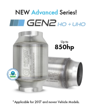 Picture of GESI G-Sport 6PK 400 CPSI EPA Compliant 3in Inlet-Outlet GEN2 High Output Catalytic Conv Assembly