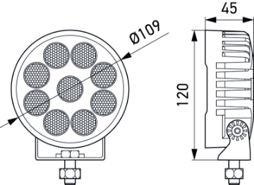 Picture of Hella ValueFit LED Work Light TR3000 LED MV CR LT