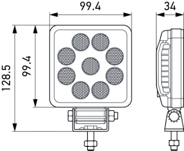 Picture of Hella ValueFit LED Work Light PS1000 LED MV CR LT