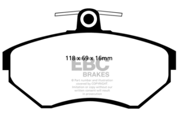 Picture of EBC 97-02 Volkswagen Cabriolet 2-0 Ultimax2 Front Brake Pads