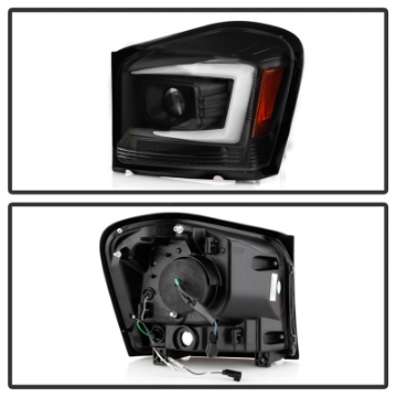Picture of Spyder 04-06 Dodge Durango Projector Headlights - Black PRO-YD-DDU04-LB-BK