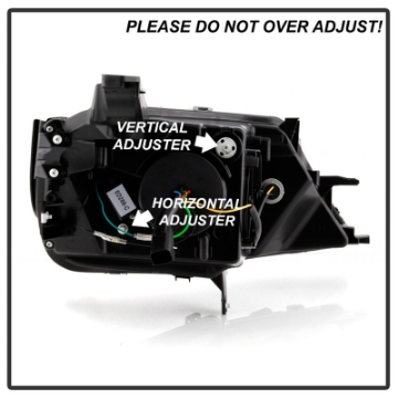 Picture of Spyder 14-19 Chevrolet Impala Proj Headlights Low Beam-High Beam H9 Inc - Black PRO-YD-CHIP14-LB-BK