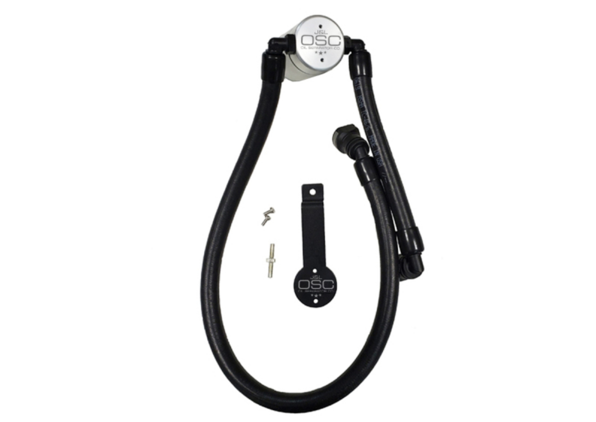 Picture of J&L Oil Separator 3-0 Passenger Side 2011-14 Mustang GT-12-13 Boss 302 Remote Mount - Clear Anodized