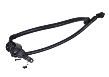 Picture of J&L 2020-2025 Ford Explorer 3-0L EcoBoost Oil Separator 3-0 Passenger Side - Black Anodized