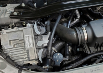Picture of J&L 2020-2025 Ford Explorer 3-0L EcoBoost Oil Separator 3-0 Passenger Side - Black Anodized