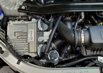 Picture of J&L 2020-2025 Ford Explorer 3-0L EcoBoost Oil Separator 3-0 Passenger Side - Clear Anodized