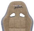 Picture of NRG Defender Seat- Water Resistant Steel Frame Suspension - Brown w- Gray Trim w- Defender Logo