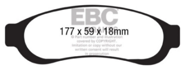 Picture of EBC 05-07 Ford F350 inc Super Duty 5-4 DRW 2WD Ultimax2 Rear Brake Pads