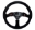 Picture of NRG Reinforced Steering Wheel 350mm- 2-5in- Deep Sport Suede Racing- 4mm Matte Black Spoke