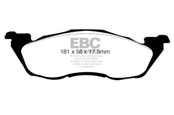 Picture of EBC 97-98 Dodge Dakota 2WD 2-5 Ultimax2 Front Brake Pads