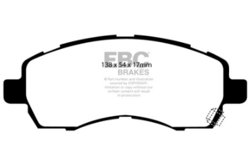 Picture of EBC 97-98 Subaru Impreza 1-8 Ultimax2 Front Brake Pads