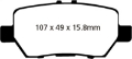 Picture of EBC 05-08 Acura RL 3-5 Greenstuff Rear Brake Pads