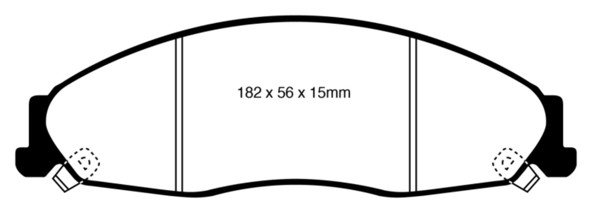 Picture of EBC 05-08 Pontiac Grand Prix 5-3 Greenstuff Front Brake Pads