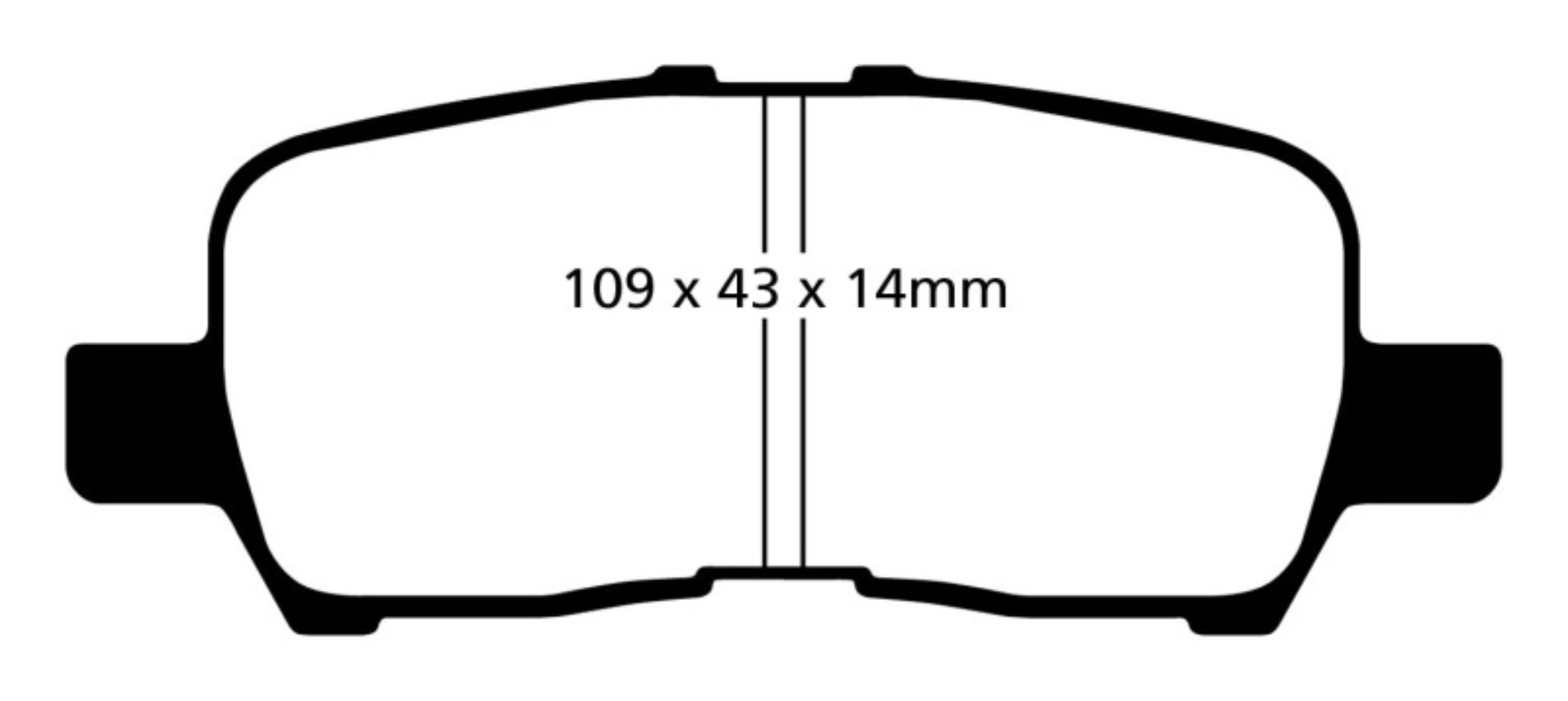 Picture of EBC 05-09 Buick Allure Canada 3-6 Yellowstuff Rear Brake Pads