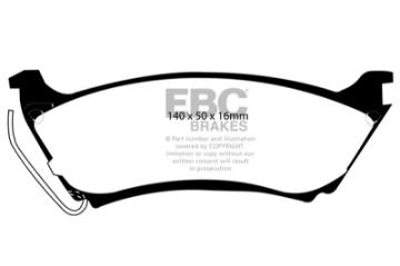 Picture of EBC 98 Mercedes-Benz M-Class ML ML320 3-2 Ultimax2 Rear Brake Pads