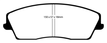 Picture of EBC 05-09 Chrysler 300 2-7 Redstuff Front Brake Pads