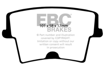 Picture of EBC 05-09 Chrysler 300 2-7 Ultimax2 Rear Brake Pads