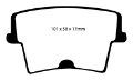 Picture of EBC 05-09 Chrysler 300 2-7 Yellowstuff Rear Brake Pads