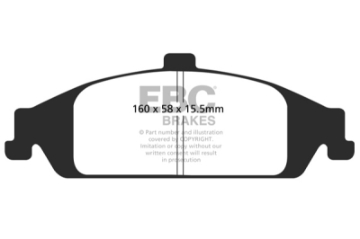 Picture of EBC 98-01 Chevrolet Malibu 2-4 Ultimax2 Front Brake Pads