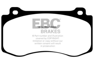Picture of EBC 05-10 Chrysler 300C 6-1 SRT8 Ultimax2 Front Brake Pads
