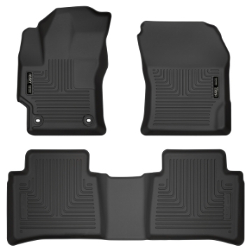 Picture of Husky Liners 2020 Toyota Corolla Weatherbeater Black Front & 2nd Seat Floor Liners