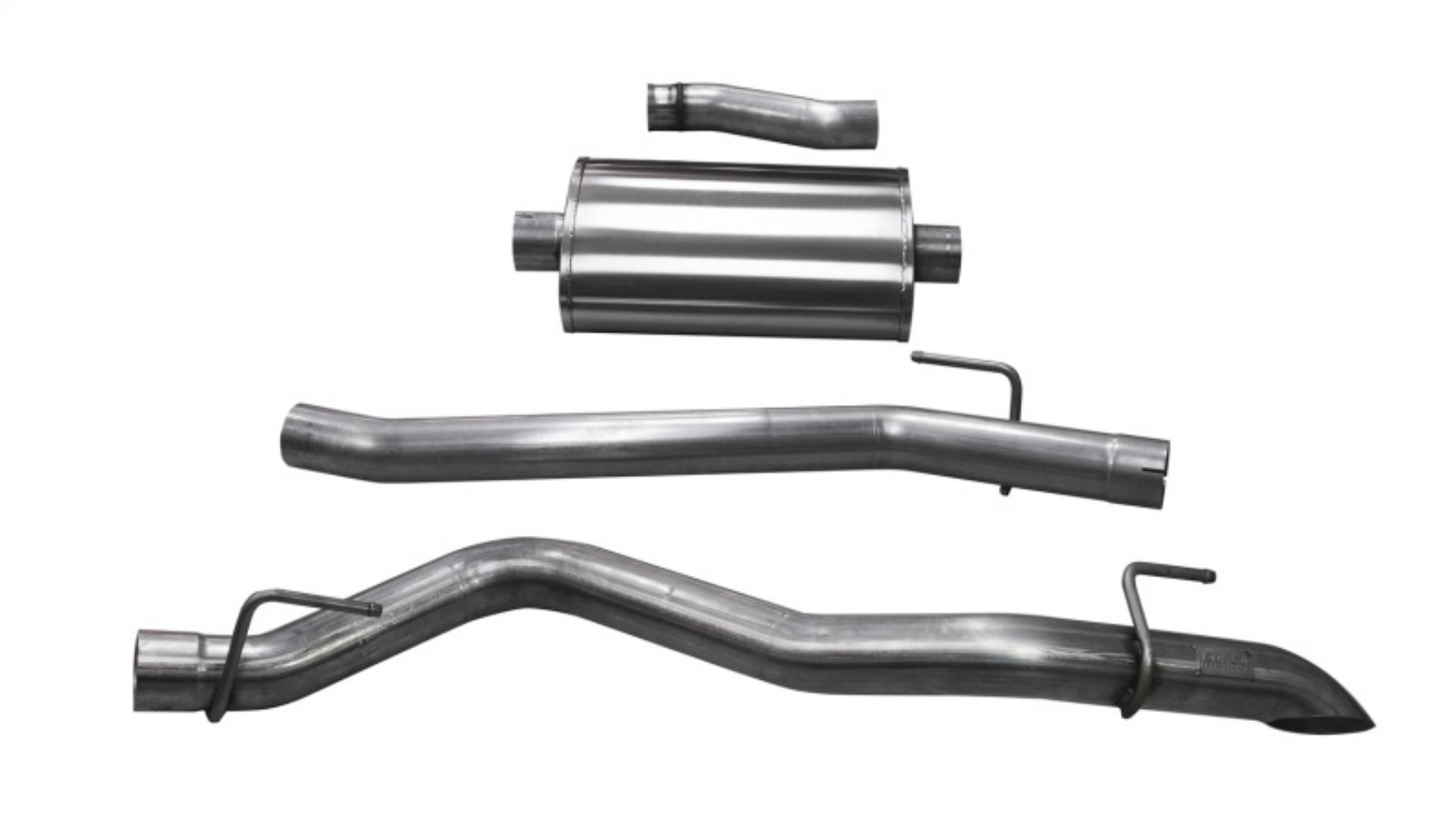 Picture of Corsa 2020-2025 Jeep Gladiator JT 3-0in Cat-Back Single Side Exit w- Turn Down Tip