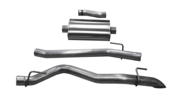 Picture of Corsa 2020-2025 Jeep Gladiator JT 3-0in Cat-Back Single Side Exit w- Turn Down Tip